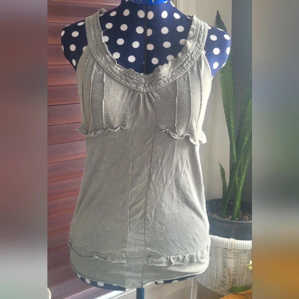 Diesel Women's Light Green Sleeveless Top